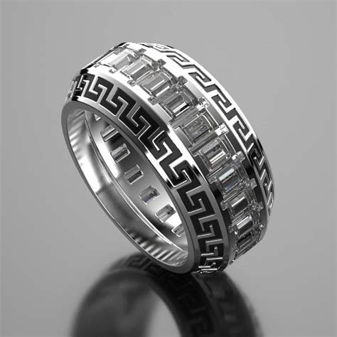 versace ring silver mens|versace men's rings for sale.